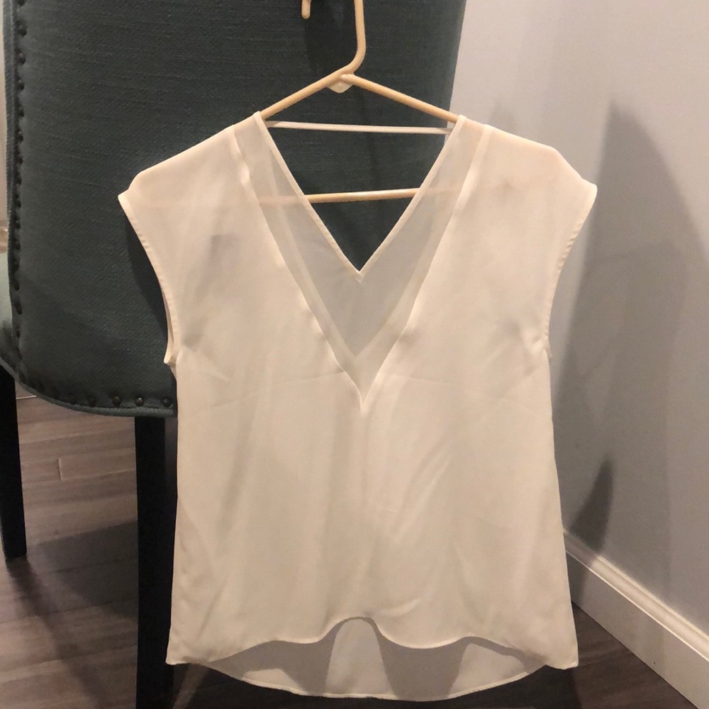 Sheer white blouse